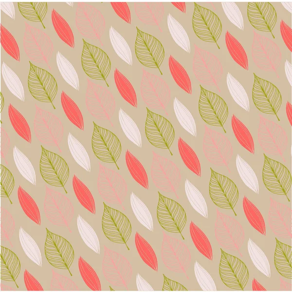 Illustration vectorielle du motif des feuilles — Image vectorielle