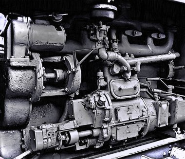 Tırtıl traktörü için motor