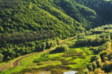 Spring valley. Kanyon pitoresk Nehri
