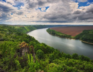 bahar sabahı şafak Milli parkta picturesque River canyon 