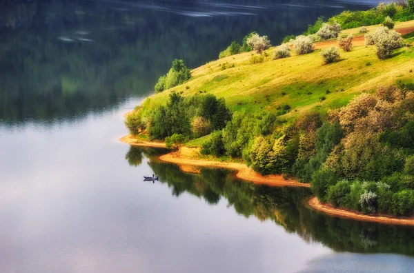 Frühlingsmorgen Nationalpark Podolskie Tovtry Schlucht Des Malerischen Flusses — Stockfoto