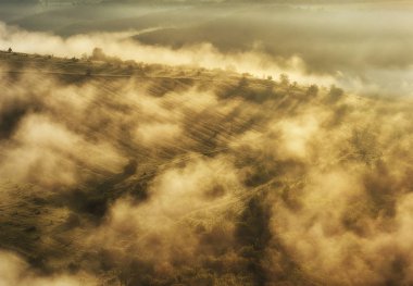 bahar sabahı. pitoresk nehir Kanyonu. bahar Şafağı