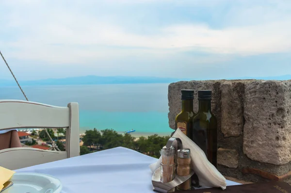 A restaurant with an outstanding seaview and luxurious panorama