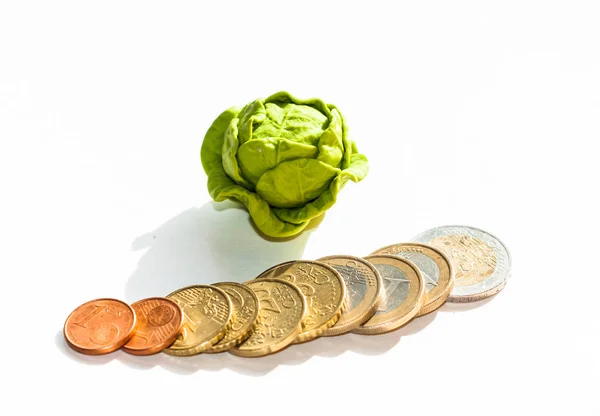 Cauliflower Symbol Money — Stock Photo, Image