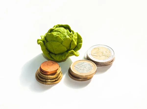 Cauliflower Symbol Money — Stock Photo, Image