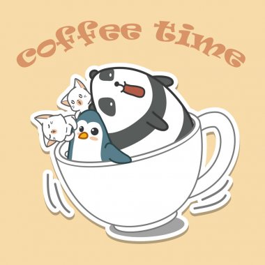 Kahve şapkalı hayvanlar.