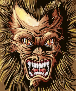 karikatür tarzında canavar arka plan.