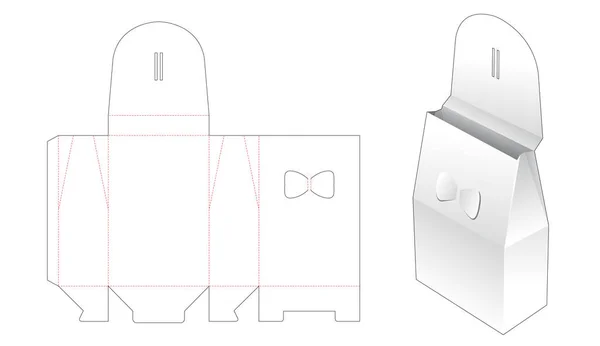 Kağıt çanta öldü, şablon kesildi.