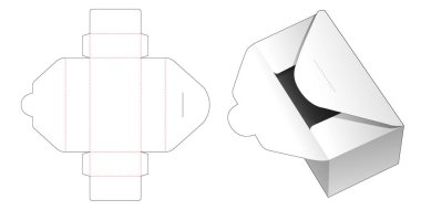Karton posta kutusu ölüm şablonu kes