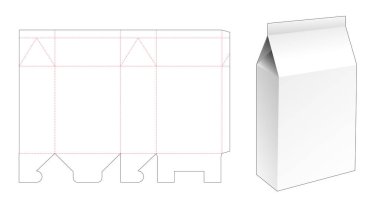 Yıkama tozu paketlemesi kesme şablonu