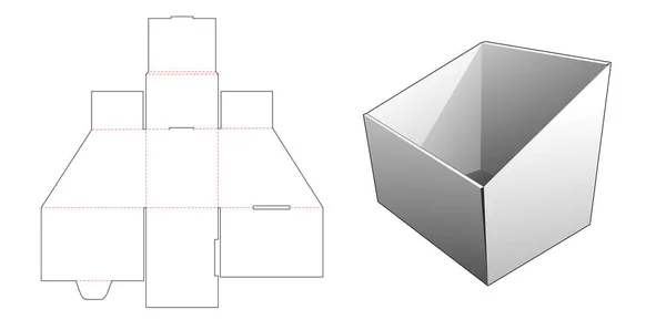 文具盒模切模板 — 图库矢量图片