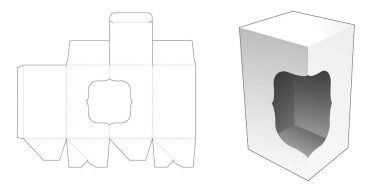 Pencereli otomatik kilit şablonu kes