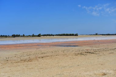 Senegal, kuzeybatı Afrika pembe göl güzel görünümü