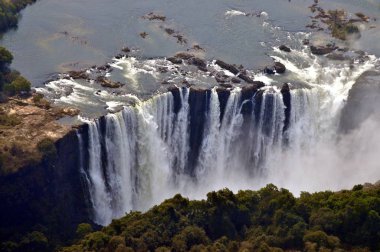 Victoria Şelaleleri havadan görünümü