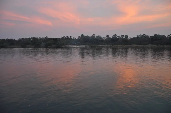 Río Zambezi Atardecer — Foto de Stock