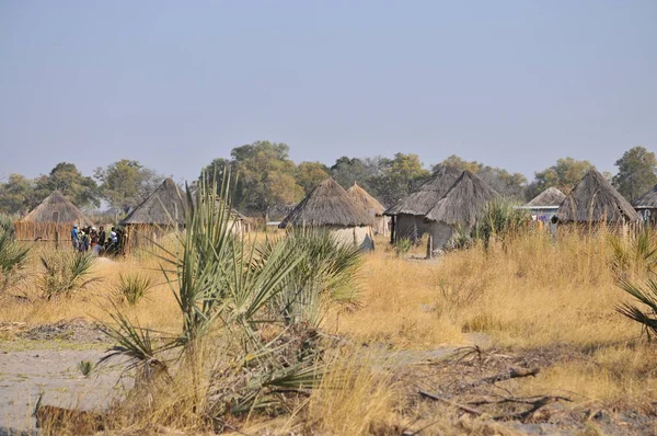 Villaggio Nel Bush Africano — Foto Stock