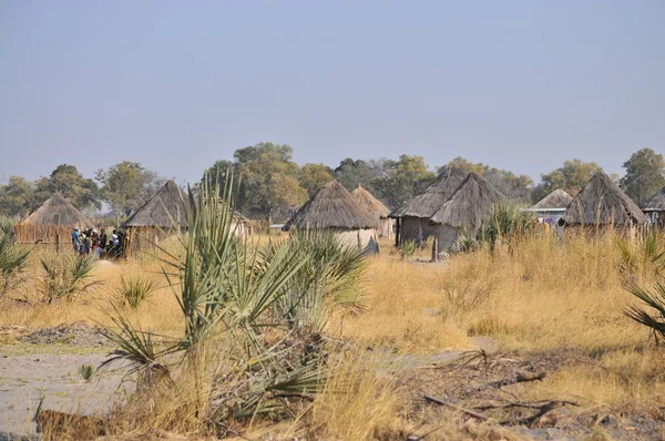 Dorp Afrikaanse Bush — Stockfoto