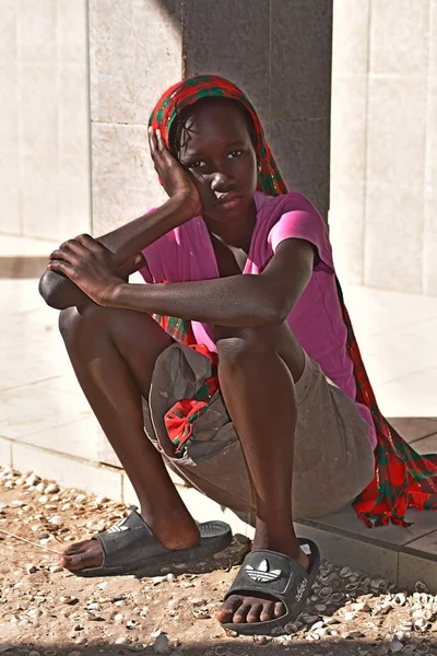 Potrait Van Kind School Van Het Dorp — Stockfoto