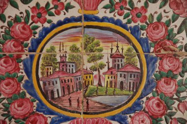 Şiraz,İran'daki Nasir ol Molk Camii'nin mimarisi