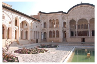 view of Tabatabaei historical house clipart
