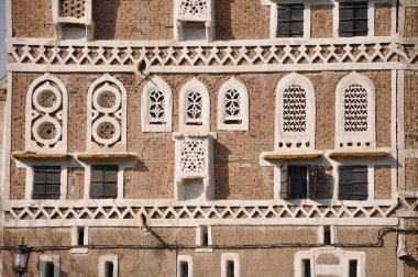 Geleneksel evlerde sanaa, Yemen 