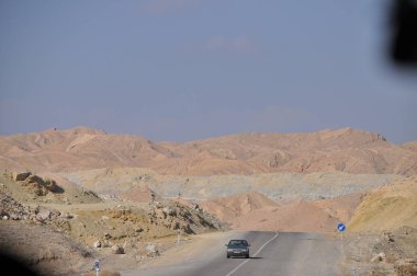 İran çöl ve dağlar manzara 