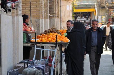 Şiraz, İran sokak hayatı görünümü 