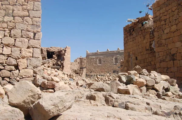 Bayt Baws Wieś Jemenie — Zdjęcie stockowe