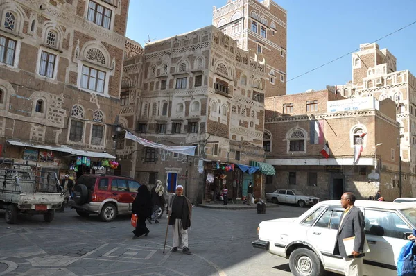 Old Sanaa Iêmen — Fotografia de Stock