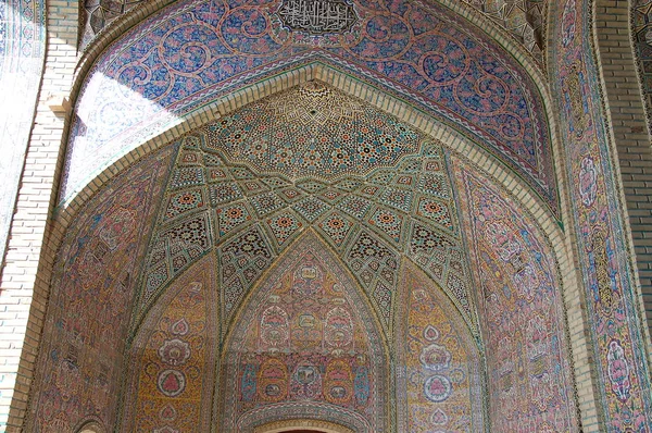 Építészet Nasir Molk Mecset Shiraz Irán — Stock Fotó