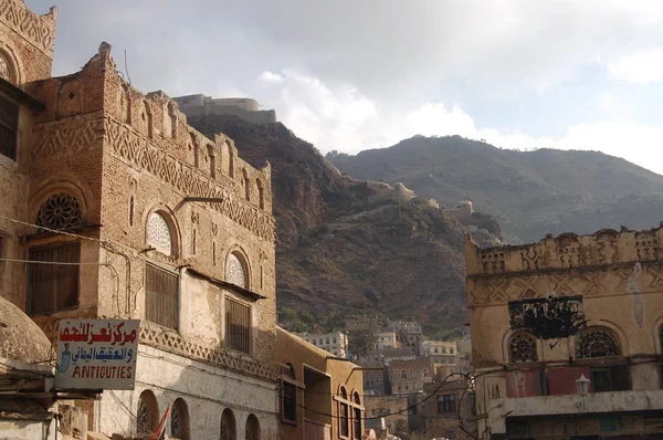 Szokásos Reggeli Sürgés Taizz Jemen — Stock Fotó