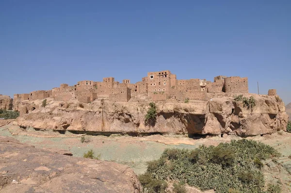 Bayt Baws Pueblo Yemen —  Fotos de Stock