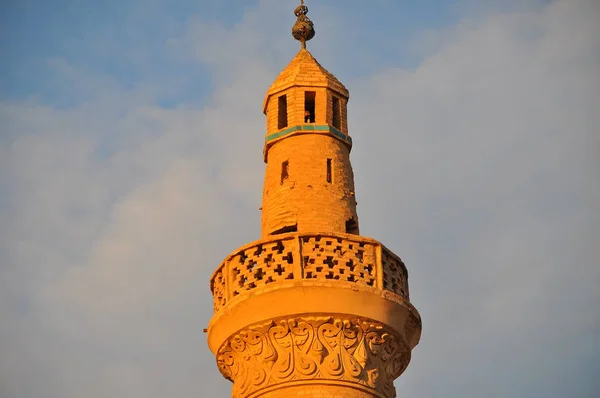 Cidade Antiga Yazd Luzes Nascer Sol Irão — Fotografia de Stock