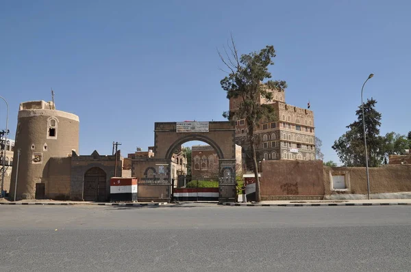 Traditionelle Yemen Huse Sanaa - Stock-foto