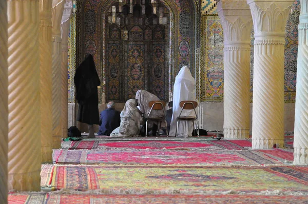 Dentro Mezquita Nasir Molk Shiraz Irán —  Fotos de Stock