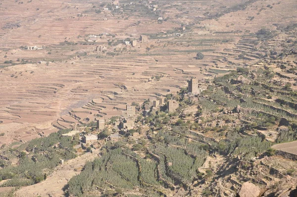 Paisagem Das Montanhas Haraz Iêmen — Fotografia de Stock