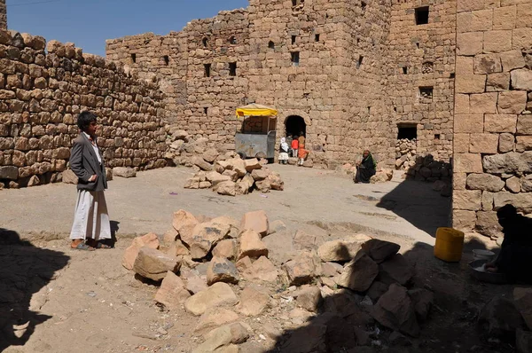 Bayt Baws Pueblo Yemen — Foto de Stock