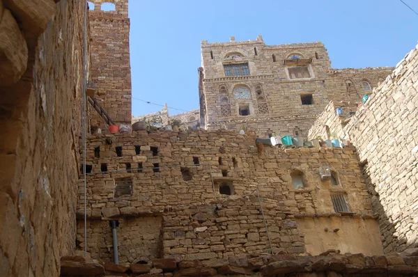 Thula Eski Yemen Geleneksel Köy Yemen — Stok fotoğraf