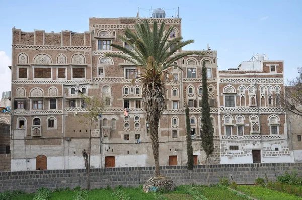 Традиційні Будинки Сану Ємен — стокове фото