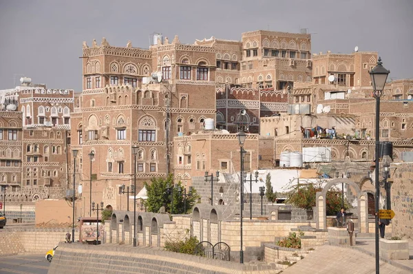 Maisons Traditionnelles Sanaa Yémen — Photo