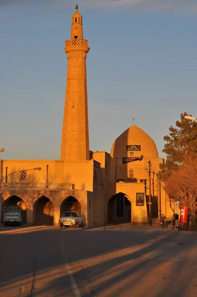 Ancienne Ville Yazd Dans Les Lumières Lever Soleil Iran — Photo