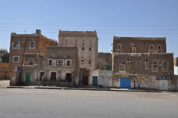 Casas Tradicionais Iêmen Sanaa — Fotografia de Stock