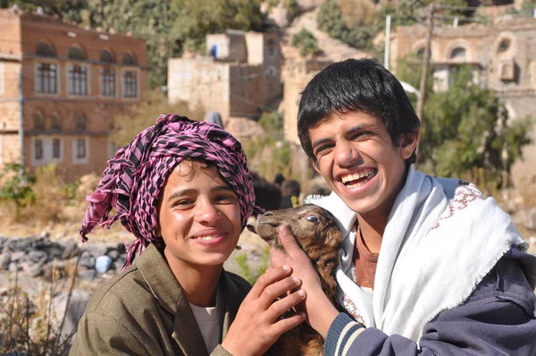 Vista Kawkaban Yemen — Foto Stock