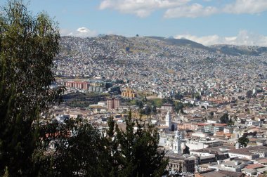 Ekvador Şehir Quito havadan görünümü