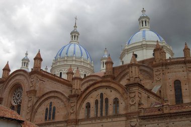 The Cathedral of the Immaculate Conception in Cuenca, Ecuador  clipart