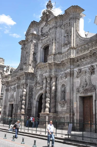 Chiesa Della Compagnia Gesù Quito Ecuador — Foto Stock