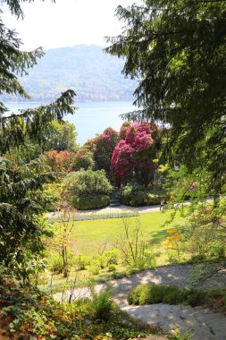 Villa Carlotta bahçesinin görünümü