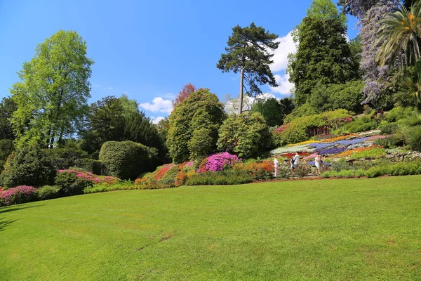 Uitzicht Tuin Van Villa Carlotta — Stockfoto