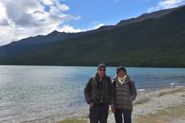 Tierra del Fuego Milli Parkı 'nda Lapataia Körfezi Panoraması, Patagonia, Arjantin