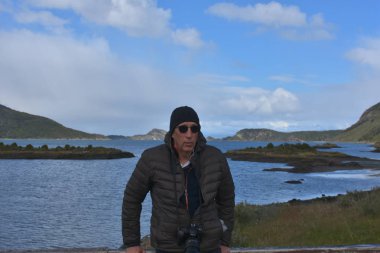 Tierra del Fuego Milli Parkı 'nda Lapataia Körfezi Panoraması, Patagonia, Arjantin